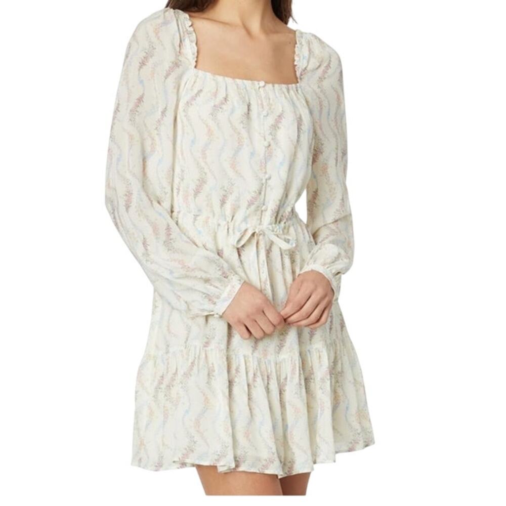 Paige Dress Marjie Floral long sleeve minidress size 12